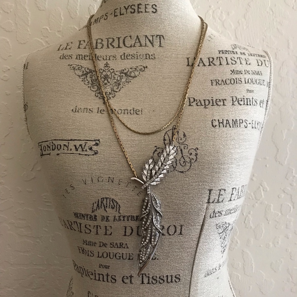 Lulu Frost JCrew Rhinestone Wheat Necklace